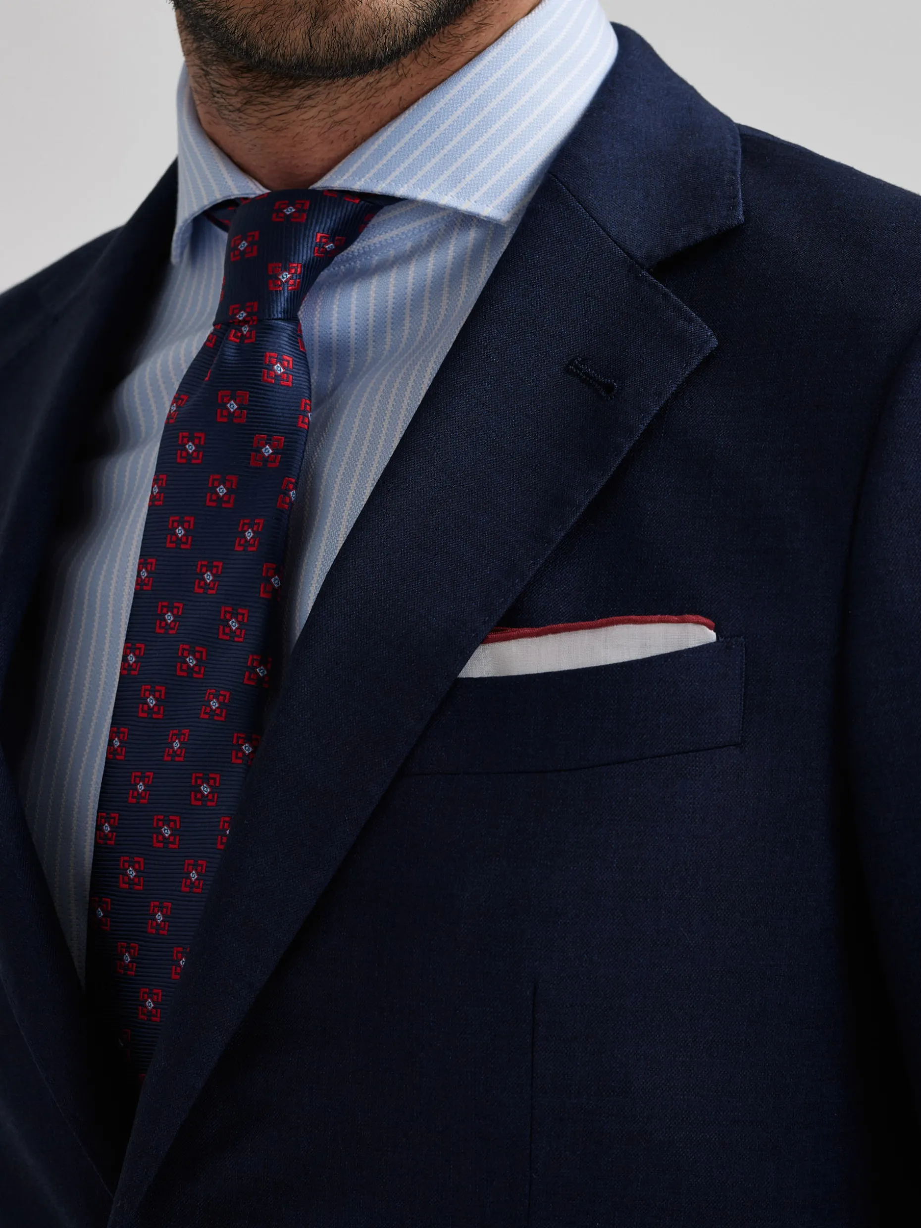 AMERICANA FIL A FIL AZUL MARINO