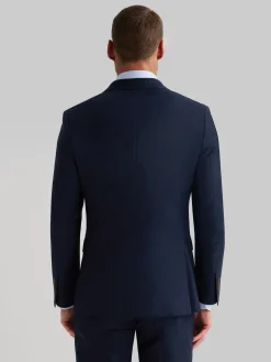 AMERICANA FIL A FIL CRUZADO AZUL MARINO