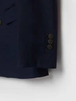 AMERICANA FIL A FIL CRUZADO AZUL MARINO