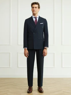 AMERICANA TWILL CRUZADO AZUL MARINO