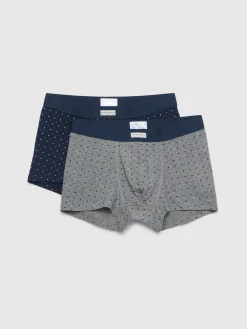 BOXER DOTS AZUL MARINO