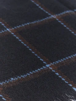 BUFANDA CHECKS AZUL MARINO