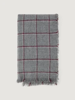 BUFANDA CHECKS GRIS