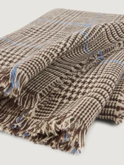 BUFANDA CHECKS MARRÓN