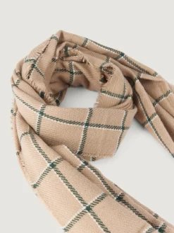 BUFANDA CHECKS MARRÓN