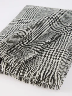 BUFANDA CHECKS NEGRO