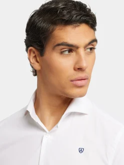 CAMISA COMFORT FIL A FIL BLANCO