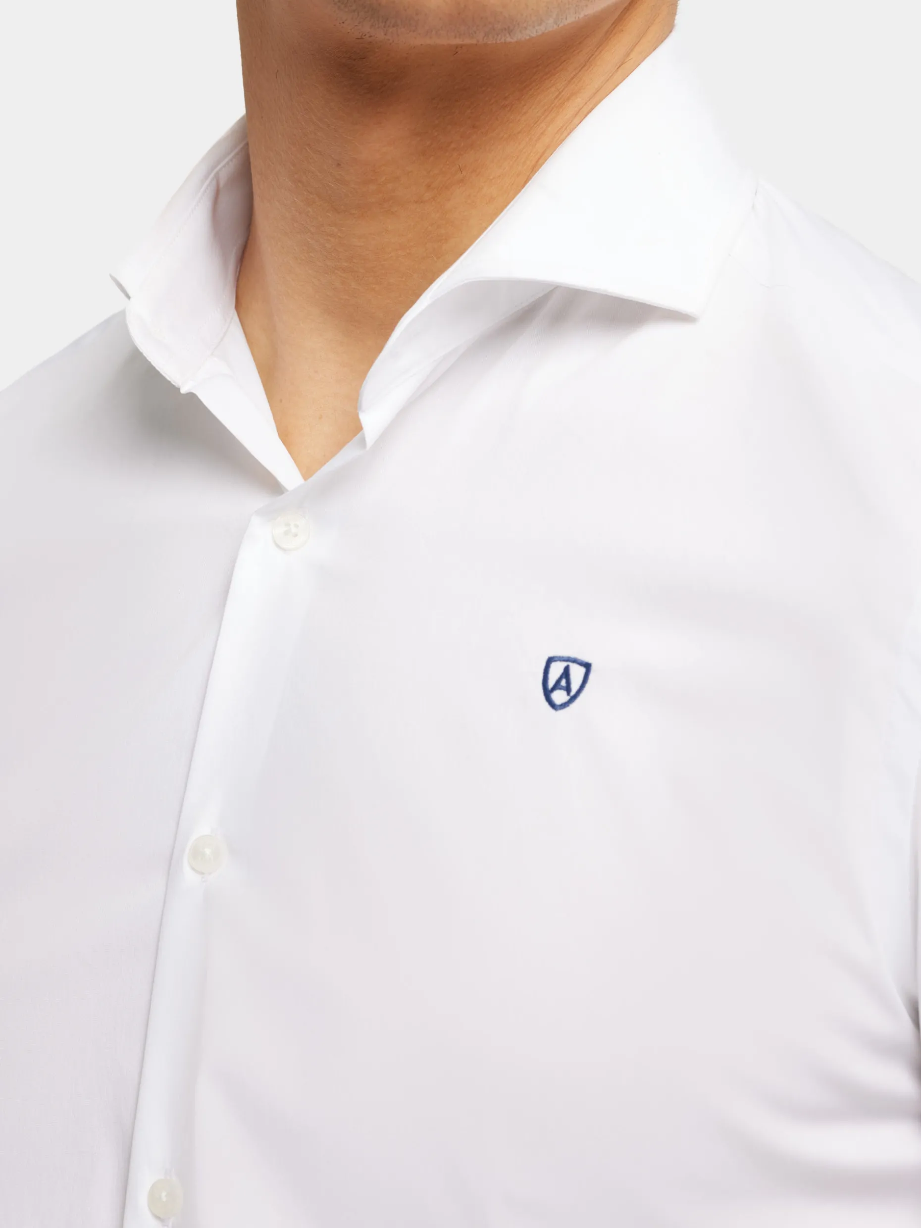 CAMISA COMFORT FIL A FIL BLANCO