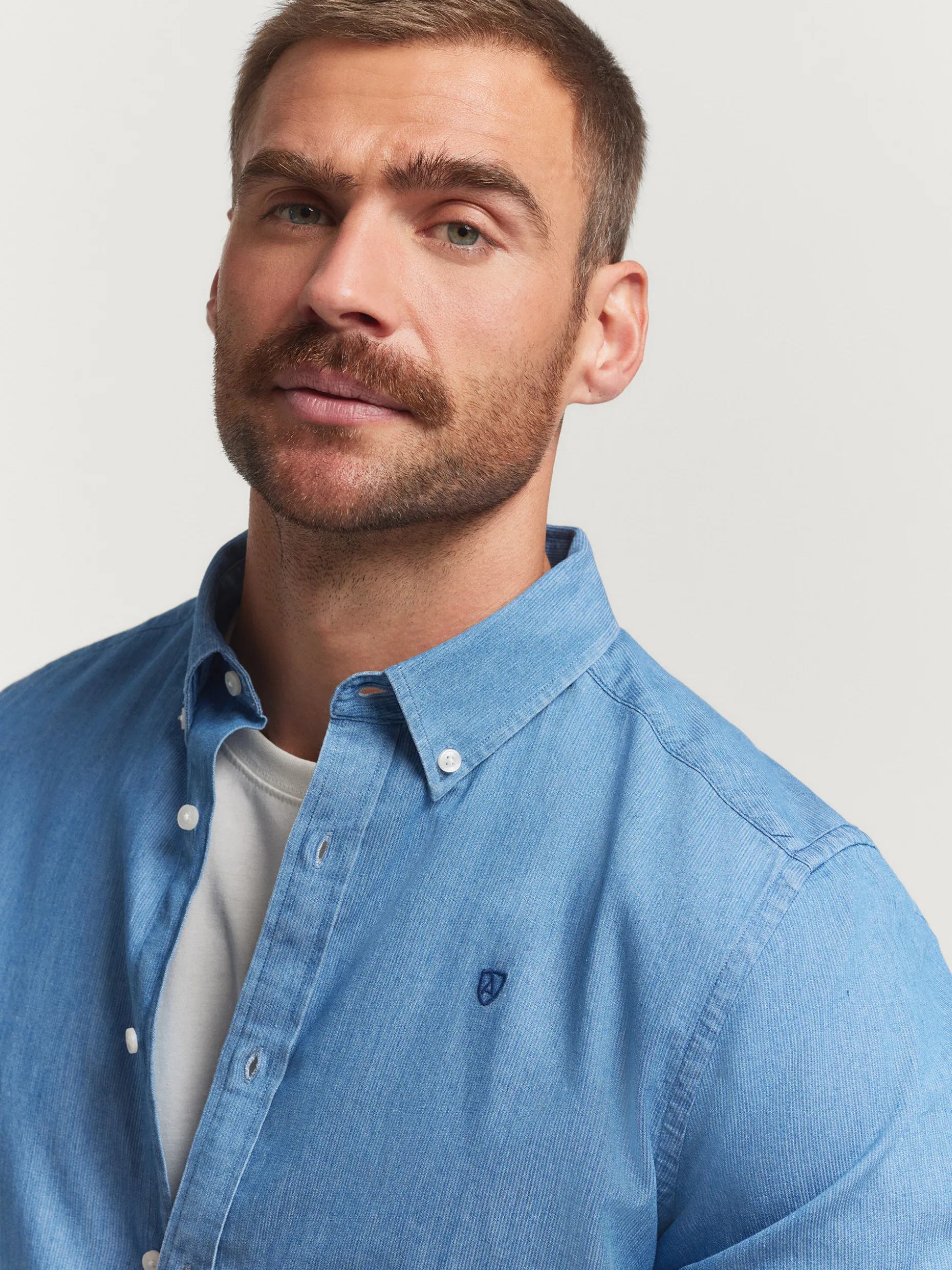 CAMISA DENIM CANUTILLO AZUL