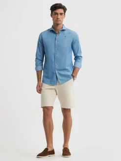 CAMISA DENIM JACK AZUL MARINO