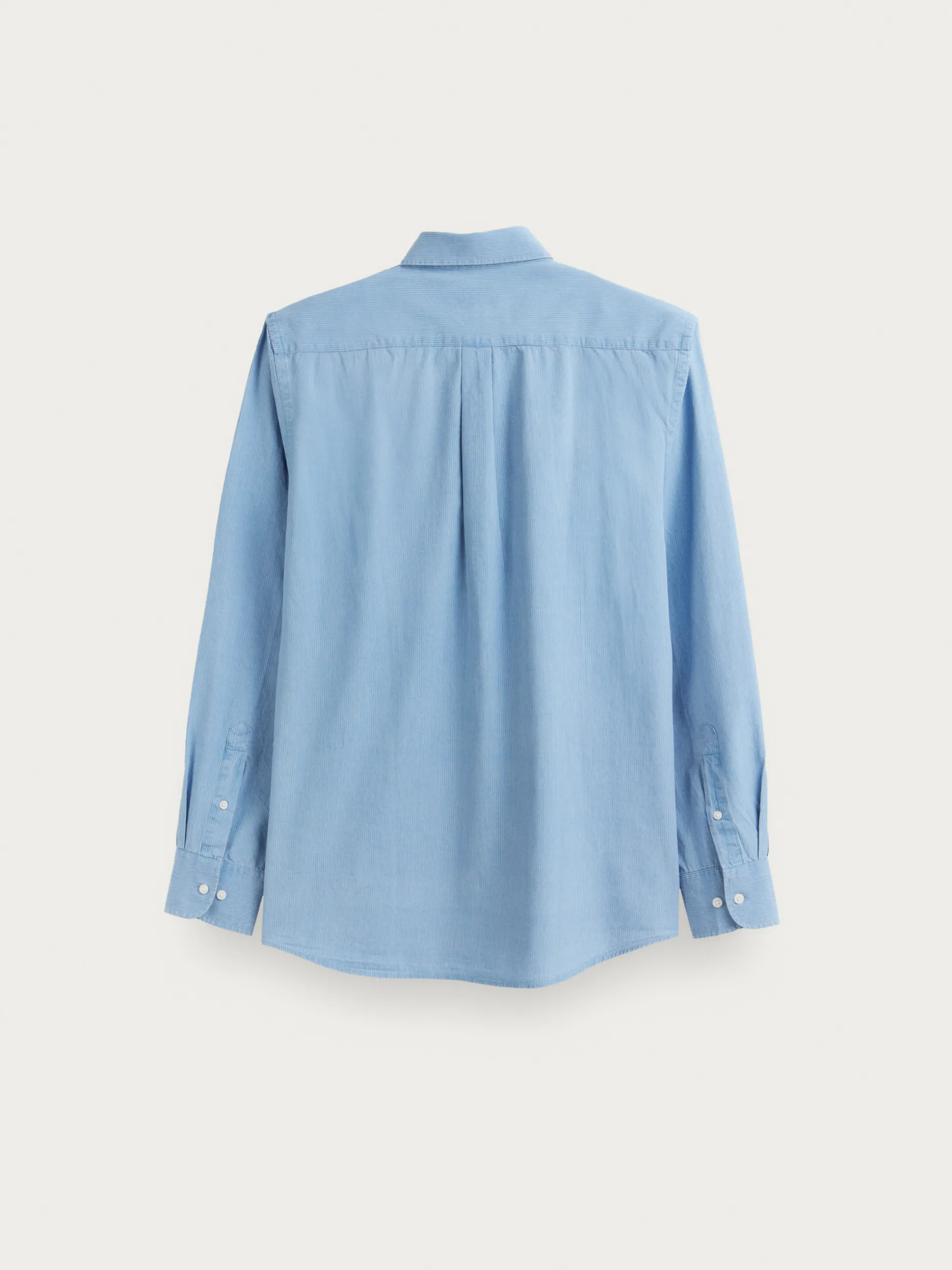 CAMISA DENIM RAYAS AZUL