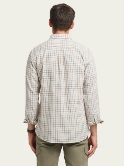 CAMISA FLANNEL CHECKS BEIGE