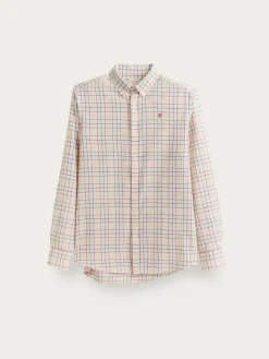 CAMISA FLANNEL CHECKS BURDEOS