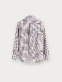 CAMISA FLANNEL CHECKS BURDEOS