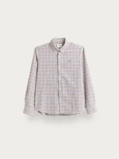 CAMISA FLANNEL CHECKS KIDS BURDEOS