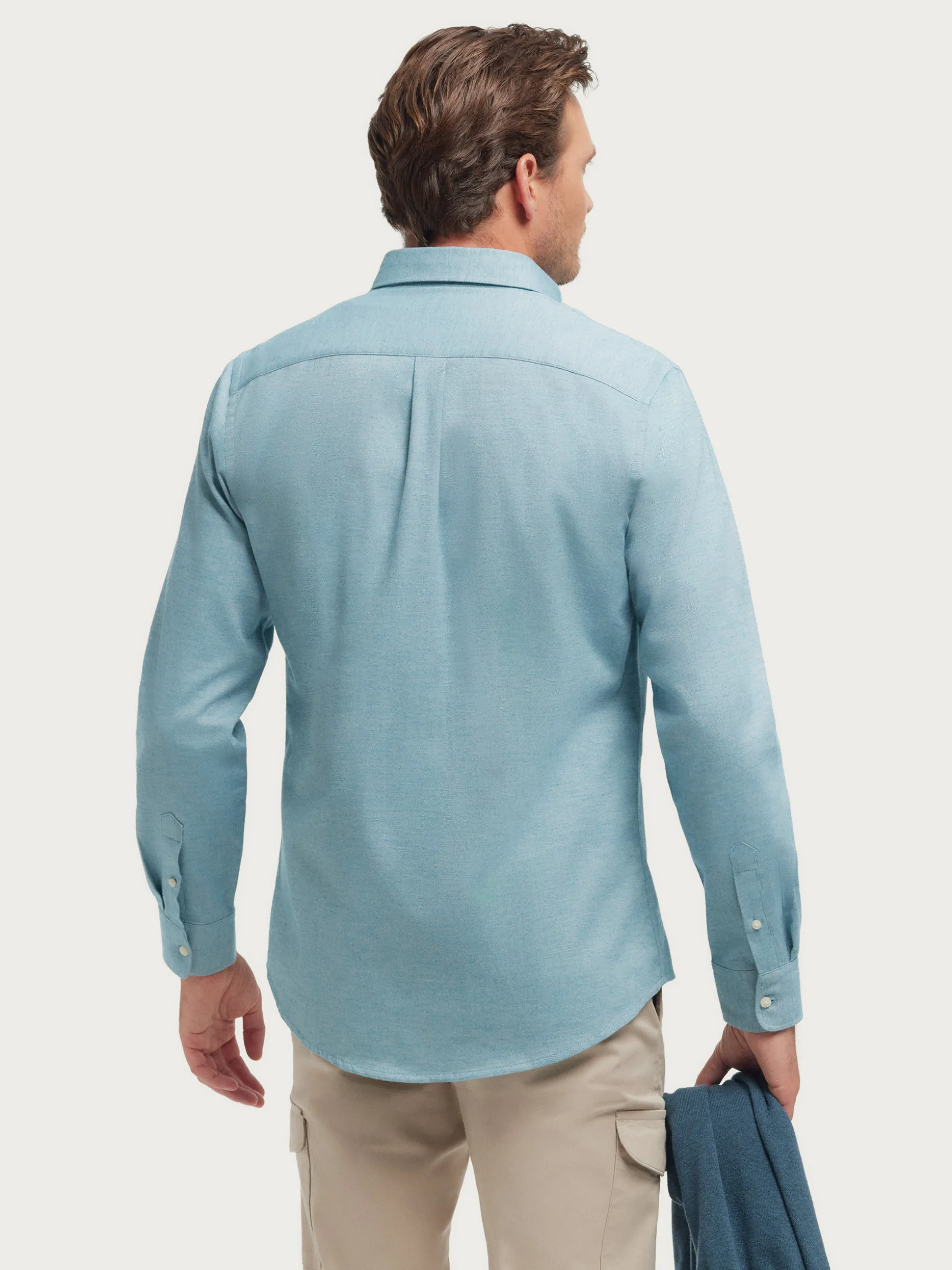 CAMISA FLANNEL TWILL AZUL