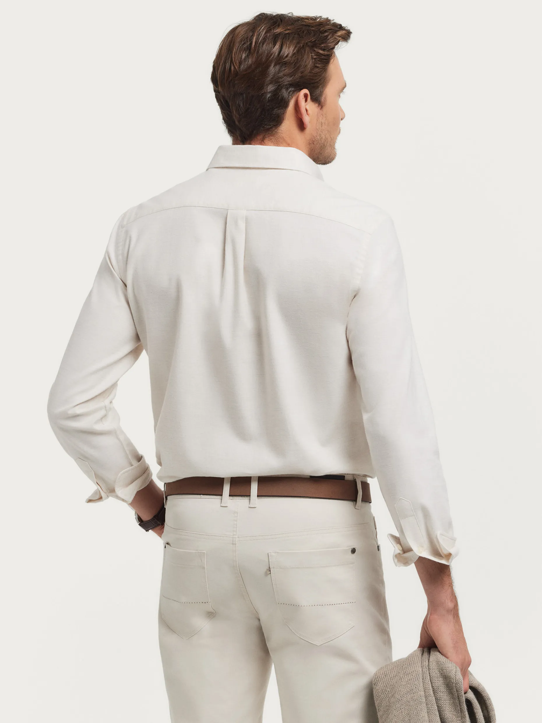 CAMISA FLANNEL TWILL CRUDO