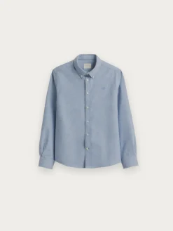 CAMISA FLANNEL TWILL KIDS AZUL