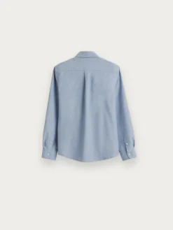 CAMISA FLANNEL TWILL KIDS AZUL