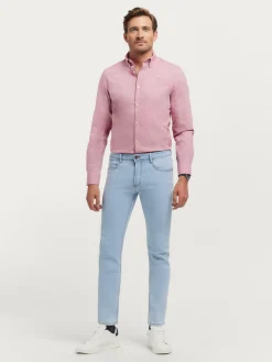 CAMISA FLANNEL TWILL ROSA