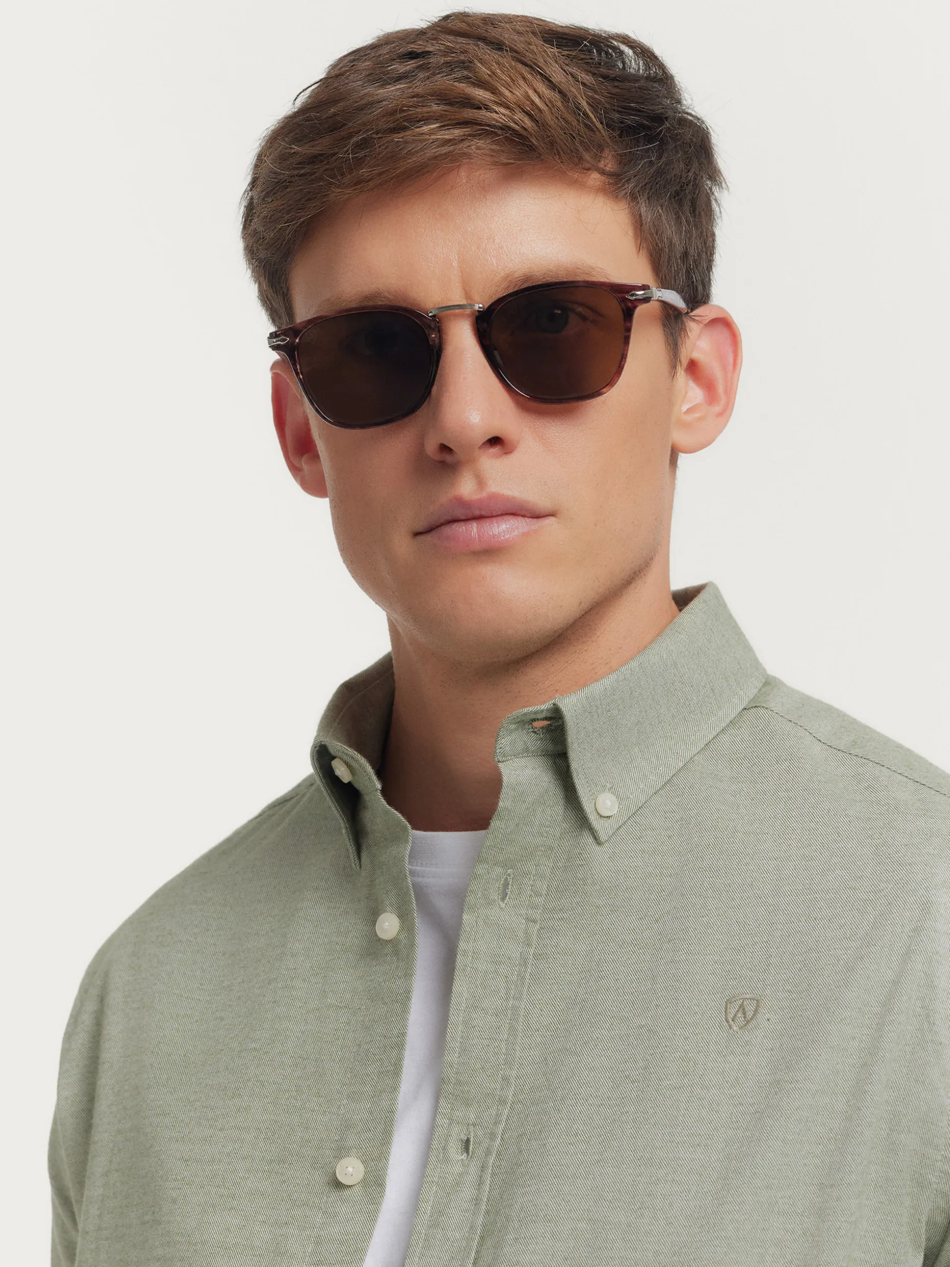 CAMISA FLANNEL TWILL VERDE