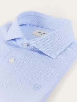 CAMISA MICROESTRUCTURA KIDS CELESTE