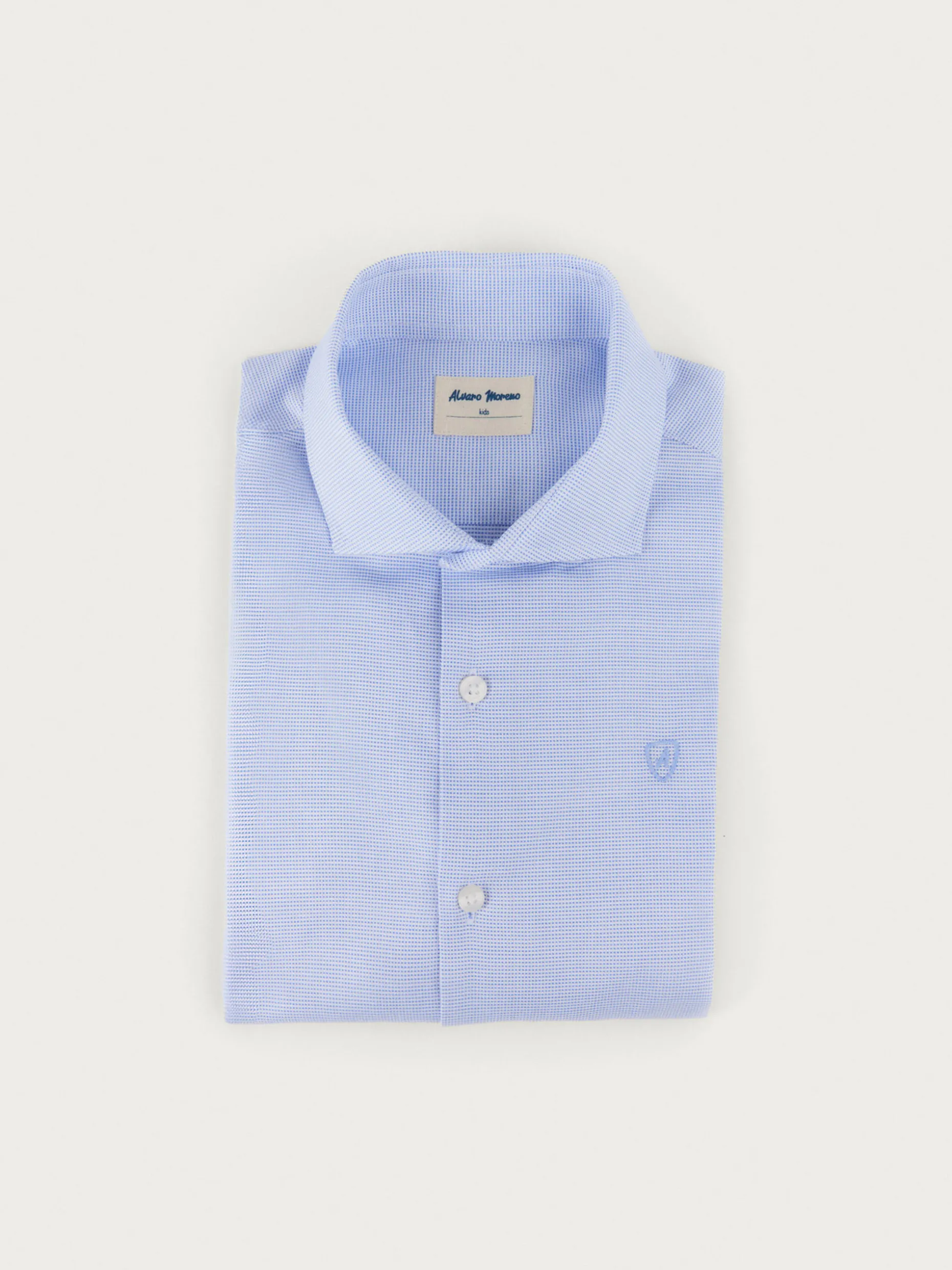 CAMISA MICROESTRUCTURA KIDS CELESTE