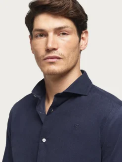 CAMISA MICROPANA JACK AZUL MARINO