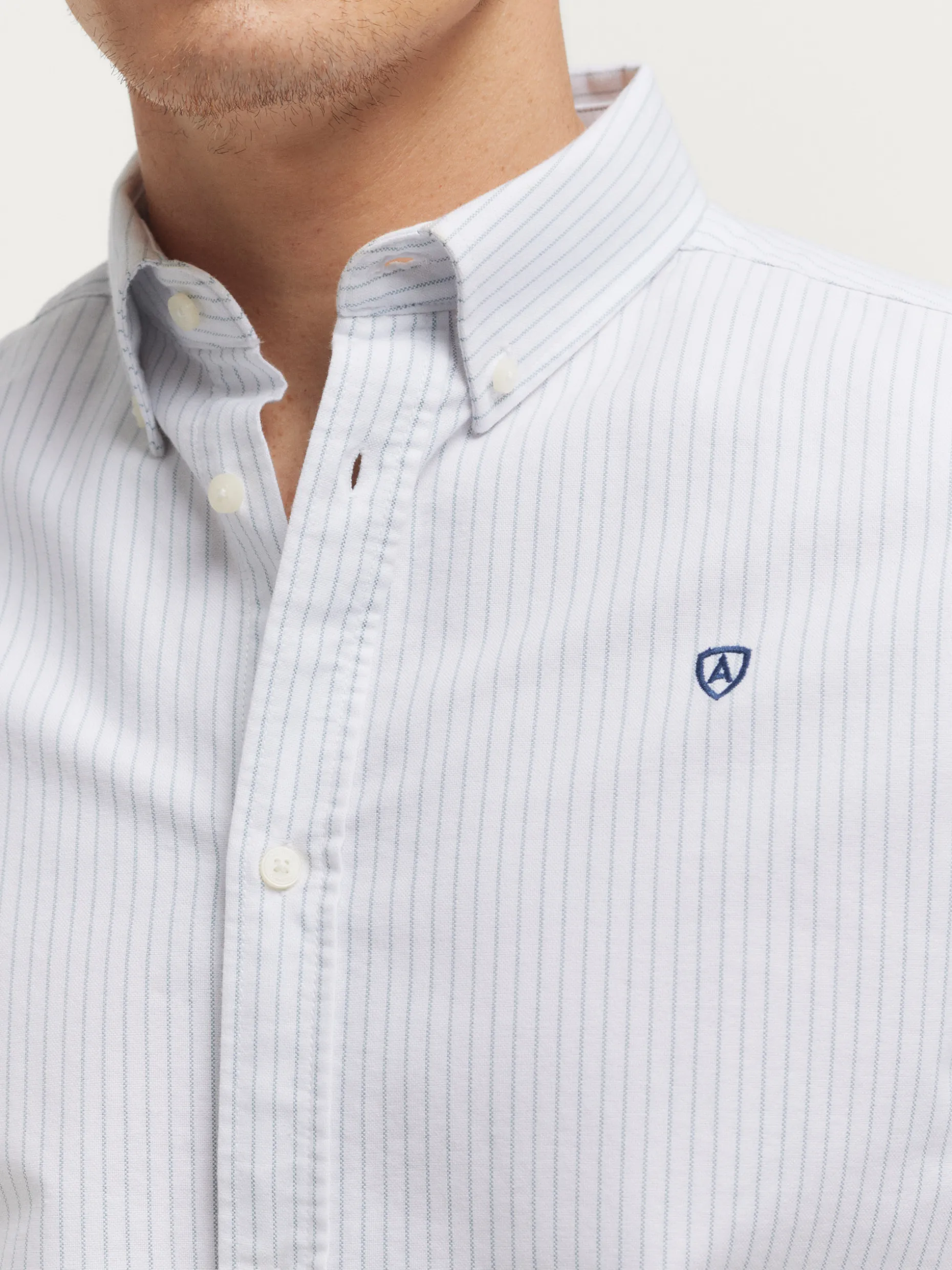 CAMISA OXFORD ASTON AZUL