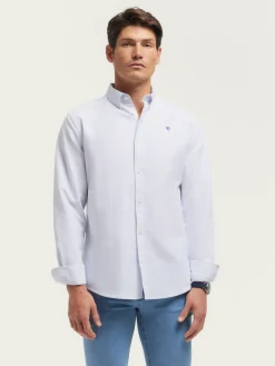 CAMISA OXFORD ASTON CELESTE