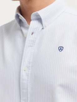 CAMISA OXFORD ASTON CELESTE