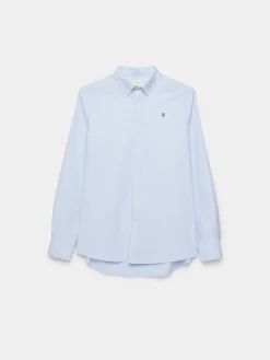 CAMISA OXFORD BASIC CELESTE