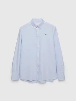 CAMISA OXFORD BASIC CELESTE