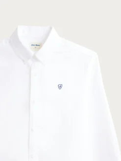CAMISA OXFORD BASIC KIDS BLANCO