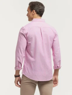 CAMISA OXFORD CLUB BURDEOS