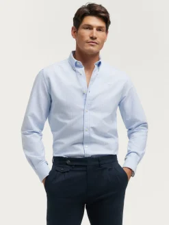 CAMISA OXFORD CLUB CELESTE