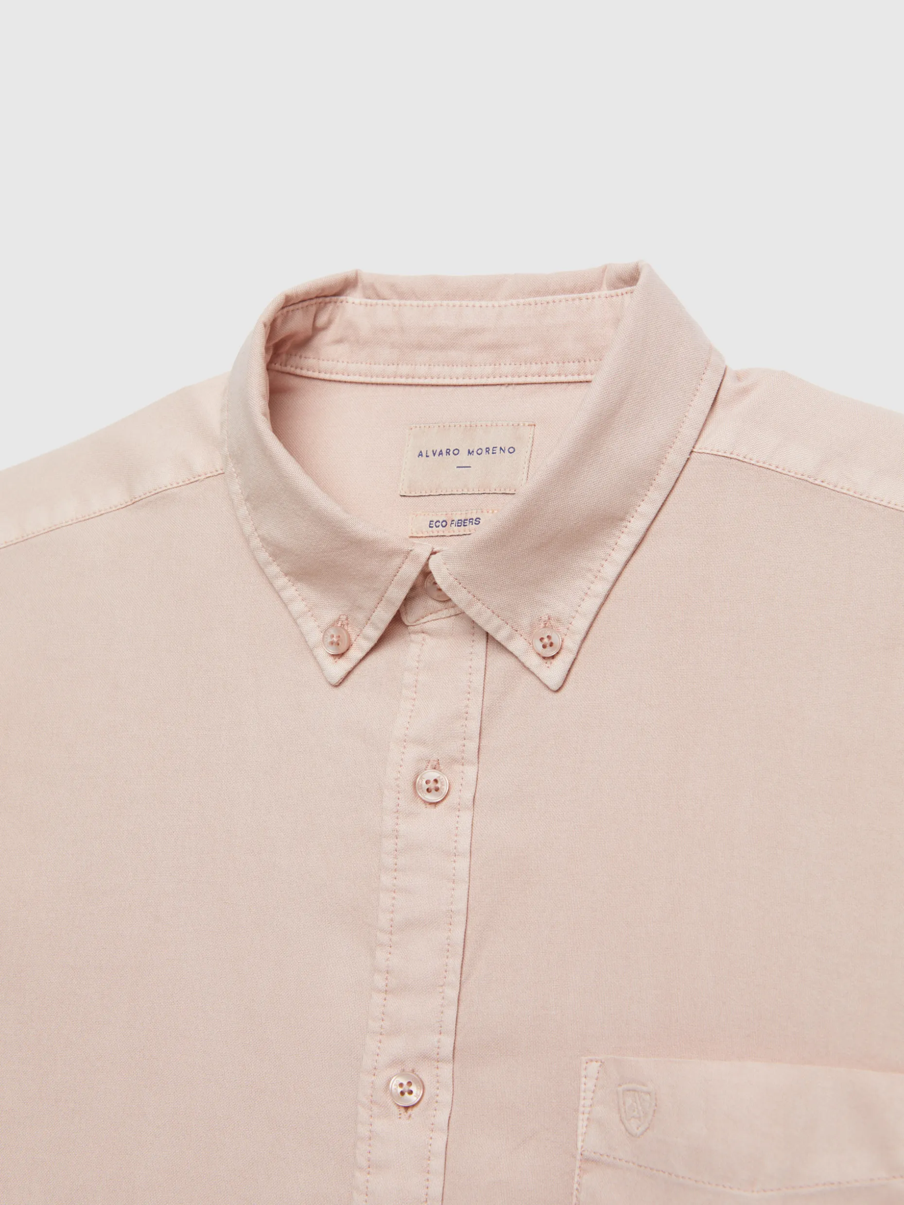 CAMISA OXFORD POCKET DYE ROSA