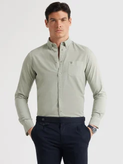 CAMISA OXFORD POCKET DYE VERDE