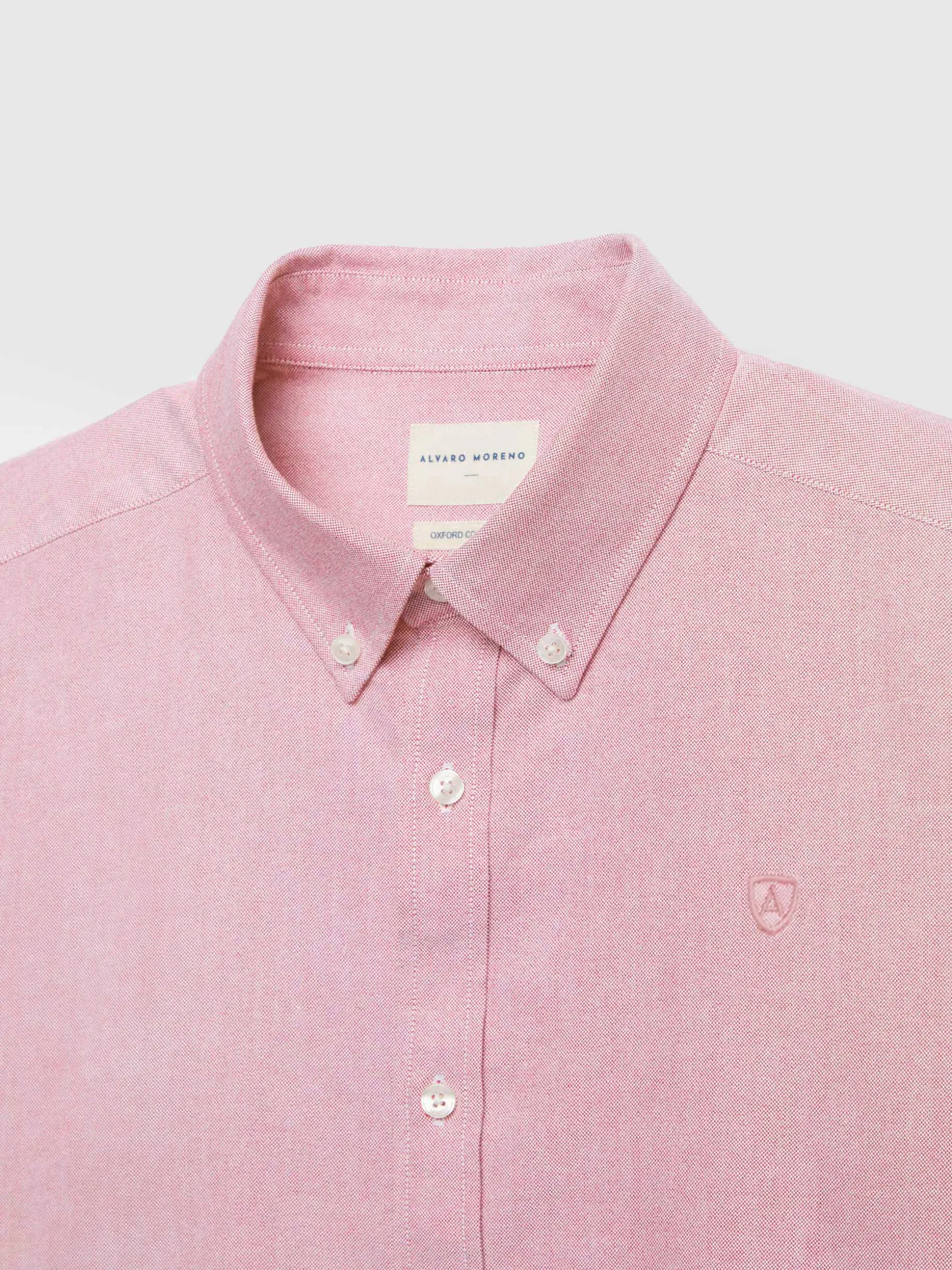 CAMISA OXFORD SOLID CORAL