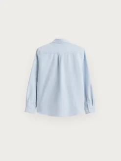 CAMISA OXFORD SOLID KIDS AZUL