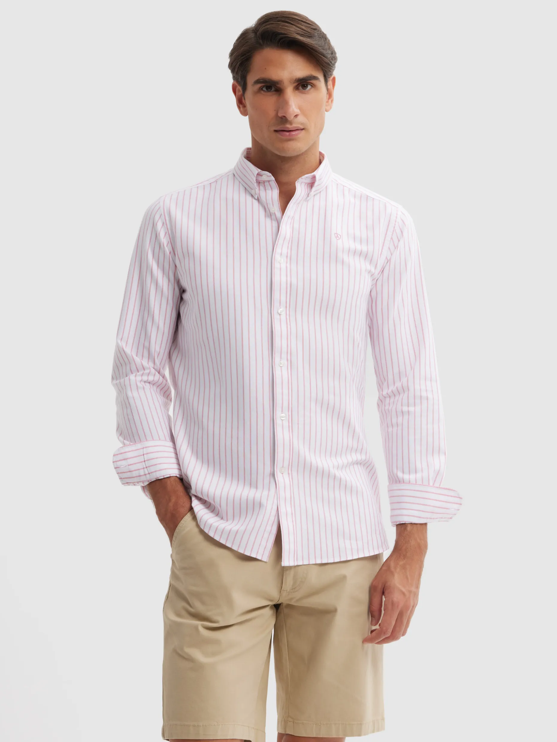 CAMISA OXFORD SUNNY CORAL