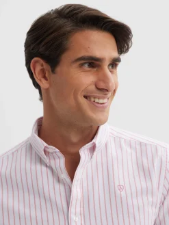 CAMISA OXFORD SUNNY CORAL