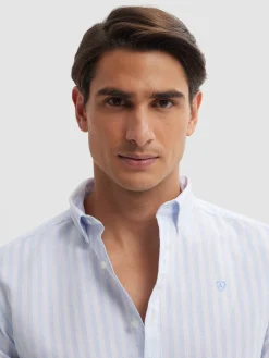 CAMISA OXFORD SUNSET CELESTE