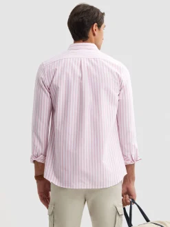 CAMISA OXFORD SUNSET CORAL