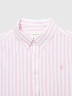 CAMISA OXFORD SUNSET CORAL