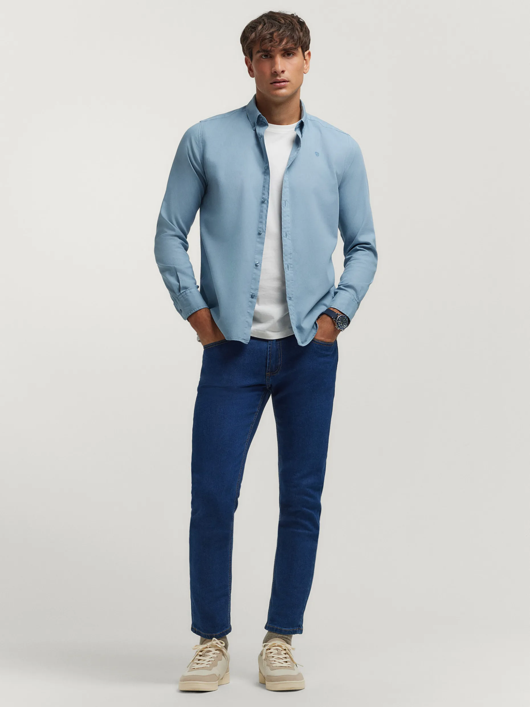 CAMISA PANAMA DYE AZUL