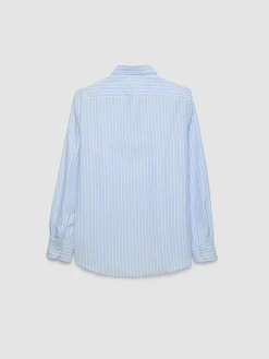 CAMISA RAYAS DUTTON CELESTE