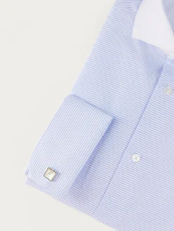 CAMISA RAYAS P.DOBLE AZUL