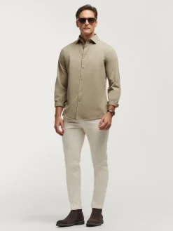 CAMISA TWILL DYE BEIGE