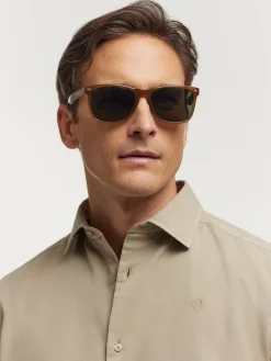 CAMISA TWILL DYE BEIGE